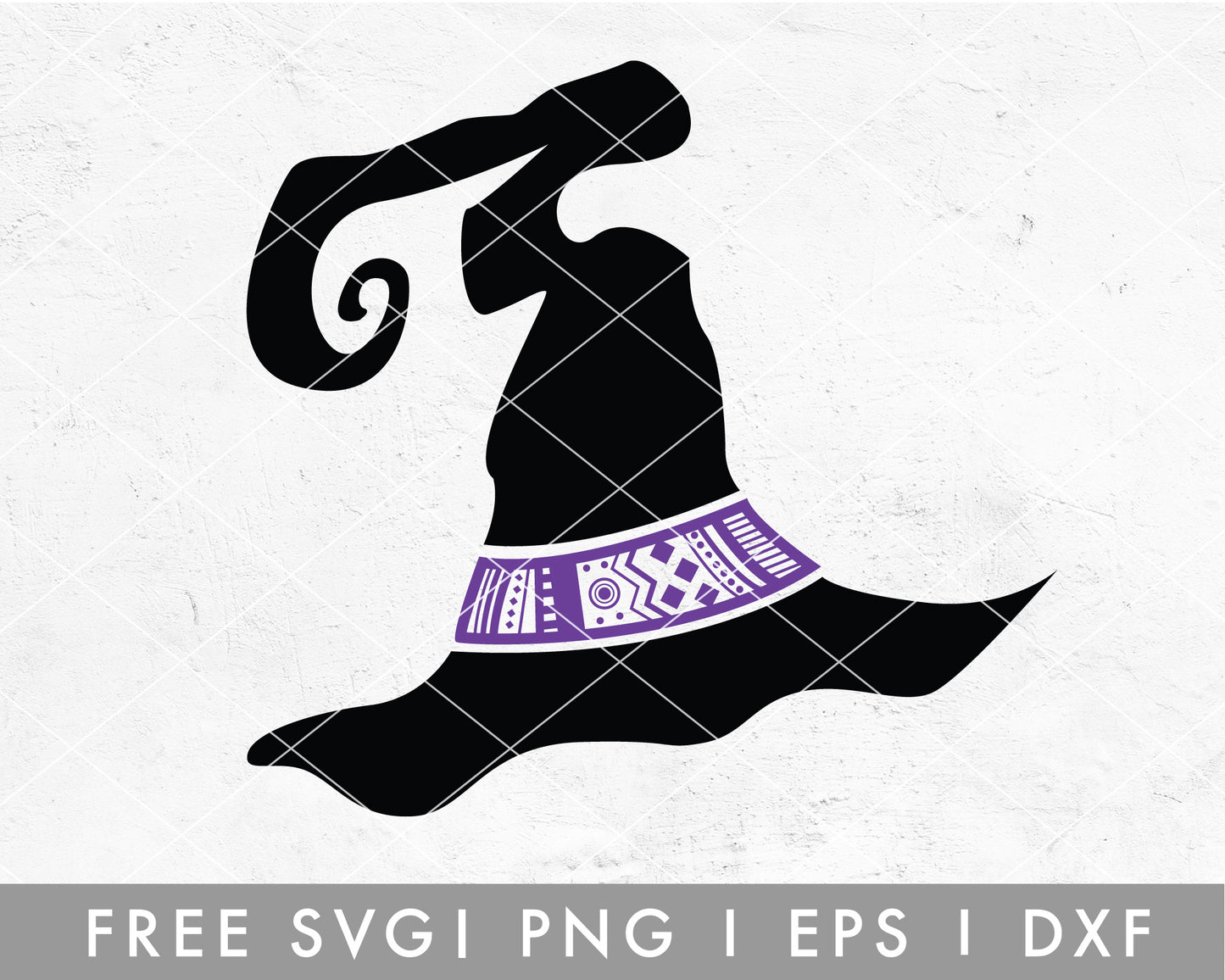 FREE Witch Hat SVG Cut File for Cricut, Cameo Silhouette 