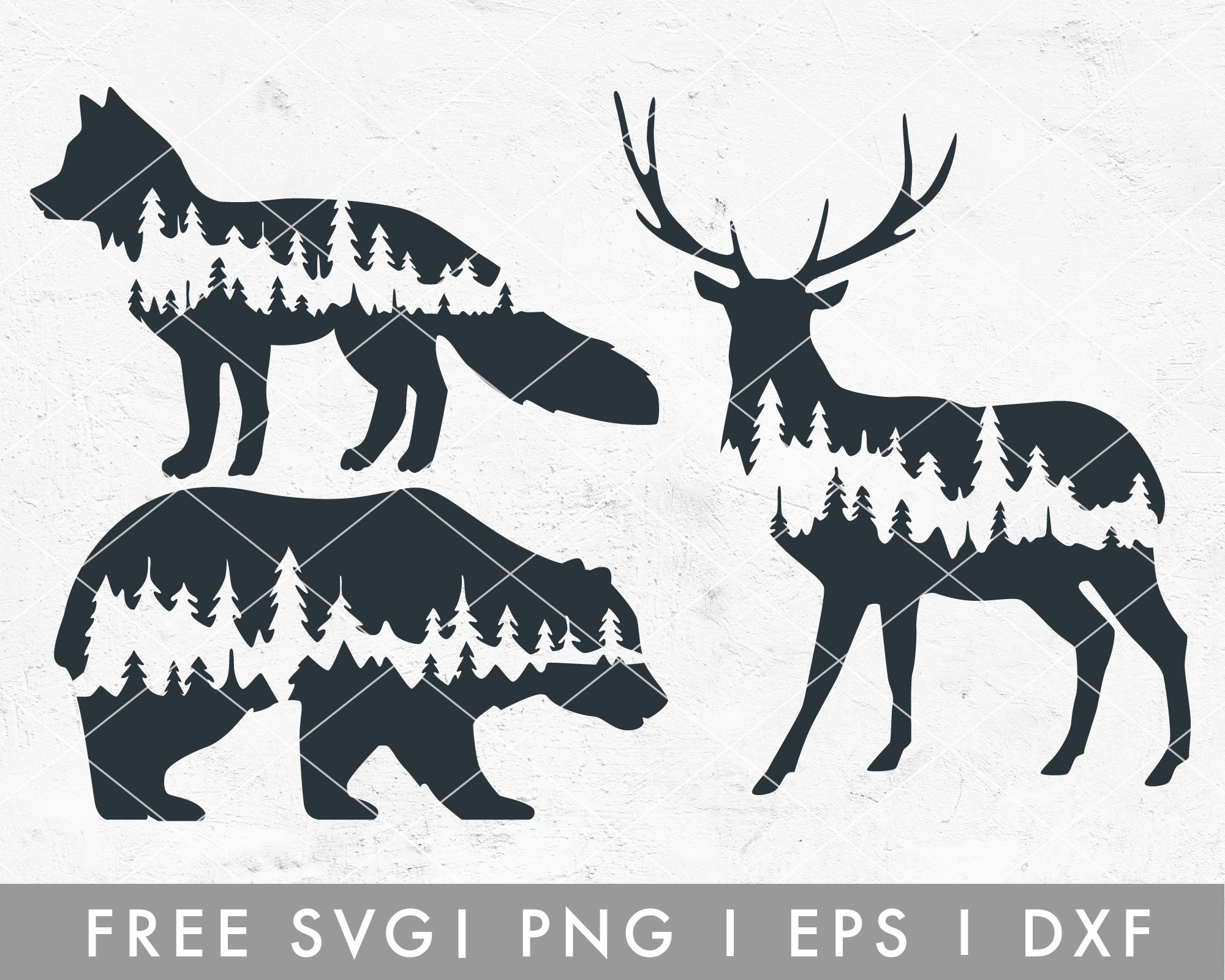 Free FREE Animal SVG | Forest SVG Cut File for Cricut, Cameo Silhouette ...