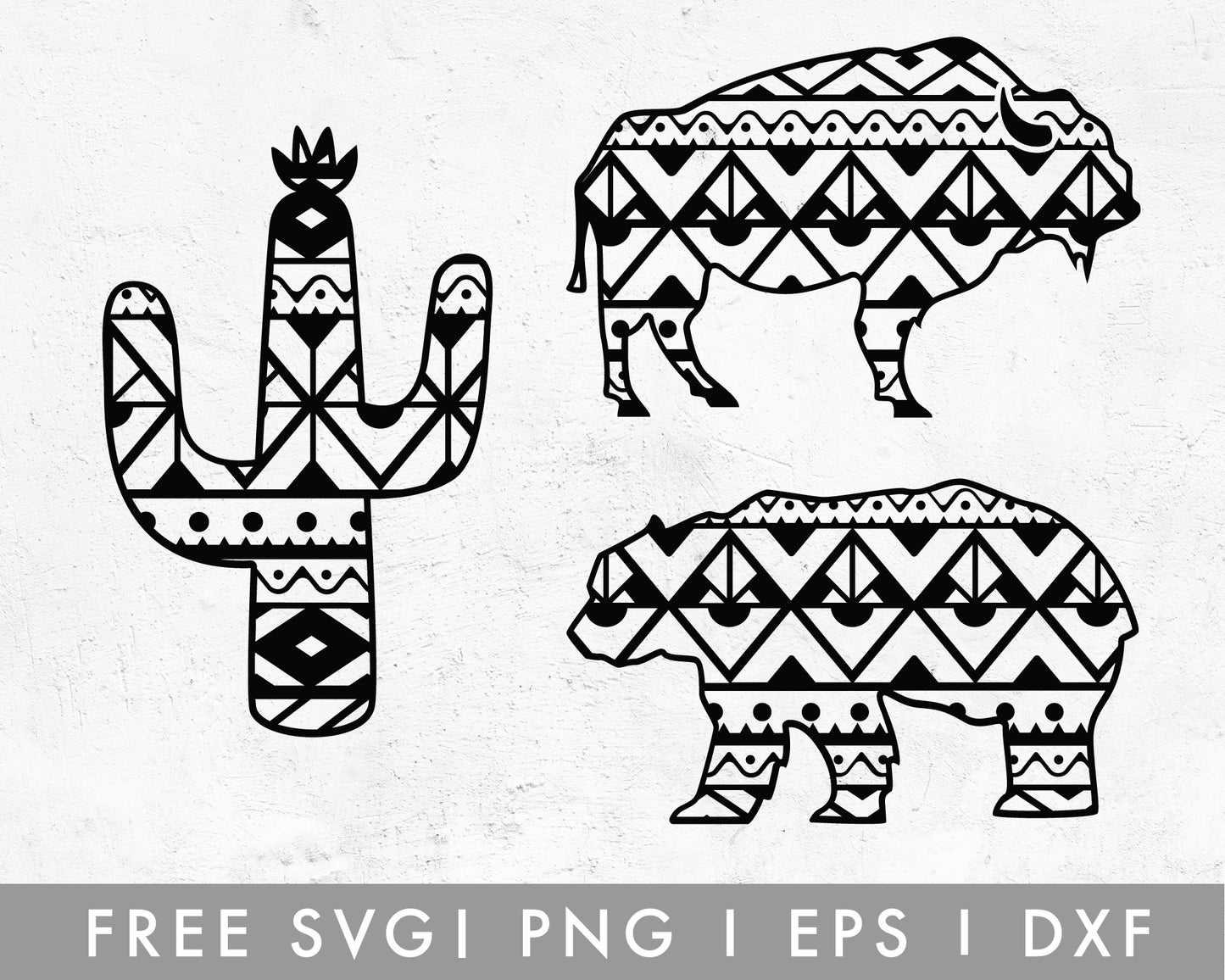FREE Boho Southern Elements SVG Cut File for Cricut, Cameo Silhouette | Free SVG Cut File
