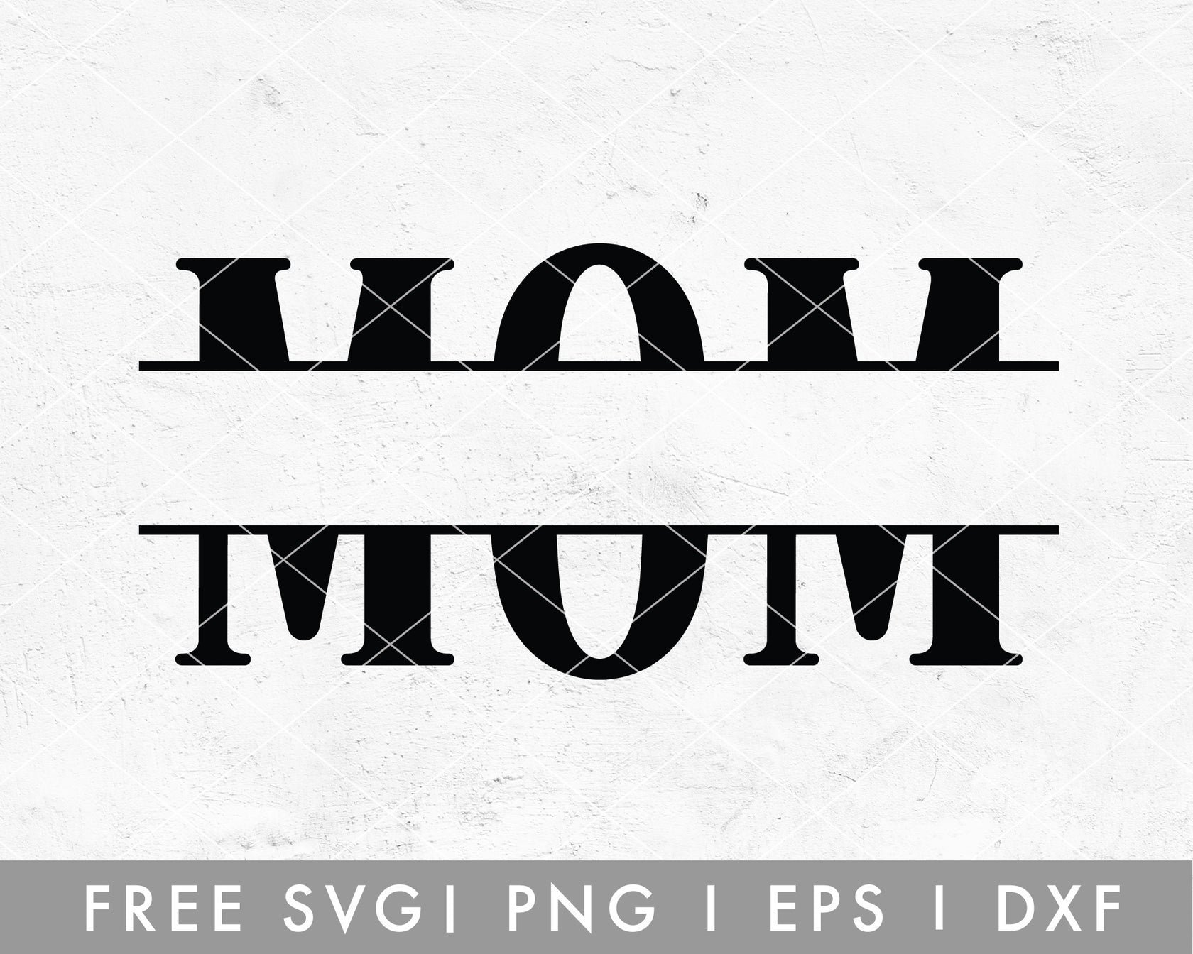 Free Mom Split Monogram SVG Cut File for Cricut, Cameo Silhouette ...