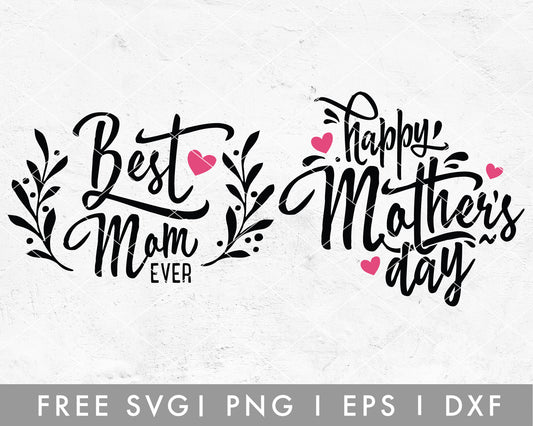 FREE Mother's Day Lettering SVG Cut File for Cricut, Cameo Silhouette | Free SVG Cut File