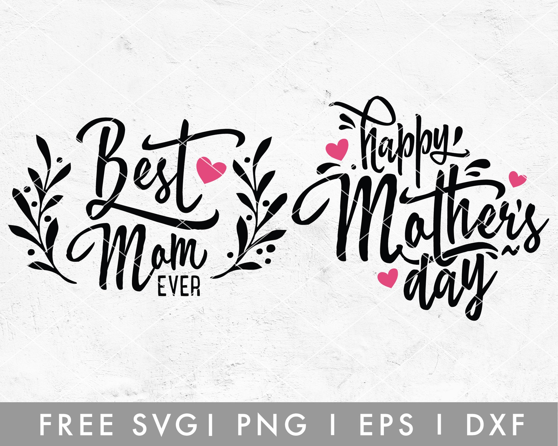 Mother's Day Ribbon Card  Free SVG Cut File - Spot of Tea Designs