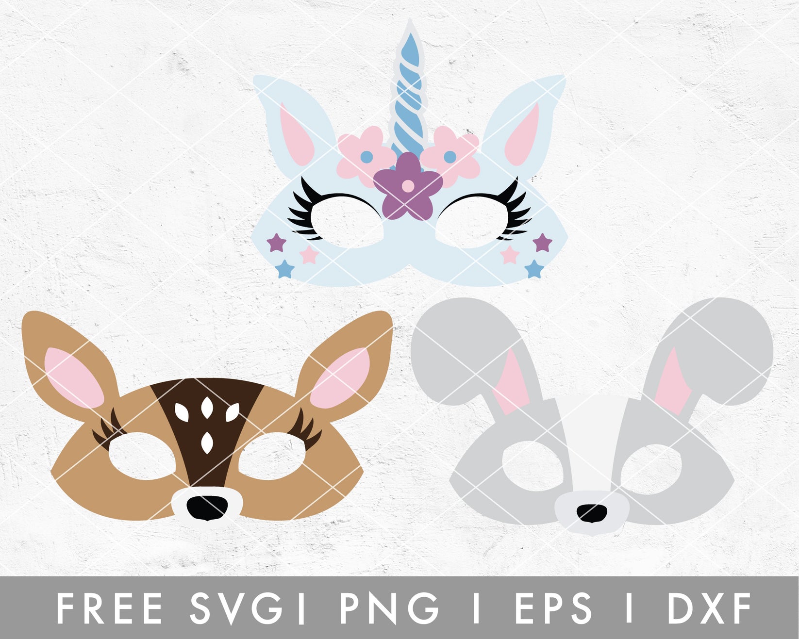 Free FREE Animal SVG Face Mask SVG Cut File for Cricut, Cameo