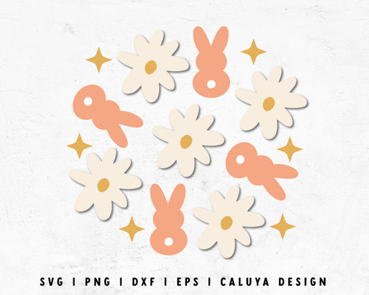 FREE Easter SVG | Bunny SVG | Daisy SVG Cut File for Cricut, Cameo Silhouette | Free SVG Cut File