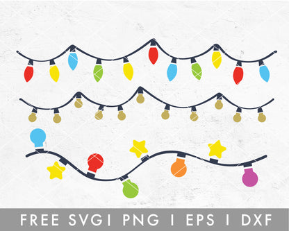 FREE Christmas Lights SVG