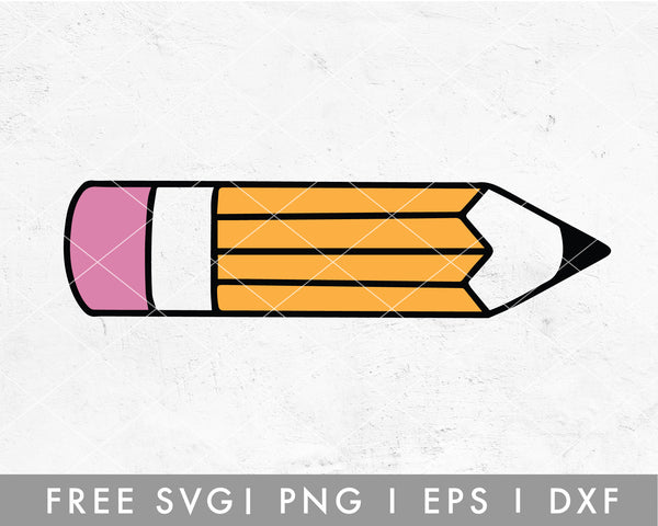 FREE School Pencil SVG For Cricut, Cameo Silhouette – Caluya Design