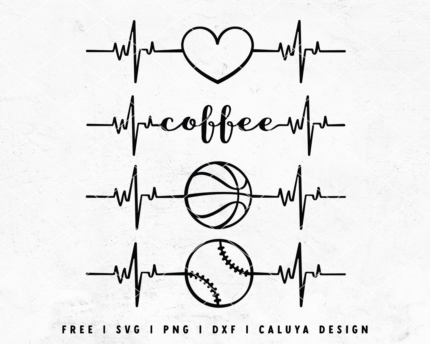 FREE Heart Beat SVG | Sport SVG  Cut File for Cricut, Cameo Silhouette | Free SVG Cut File