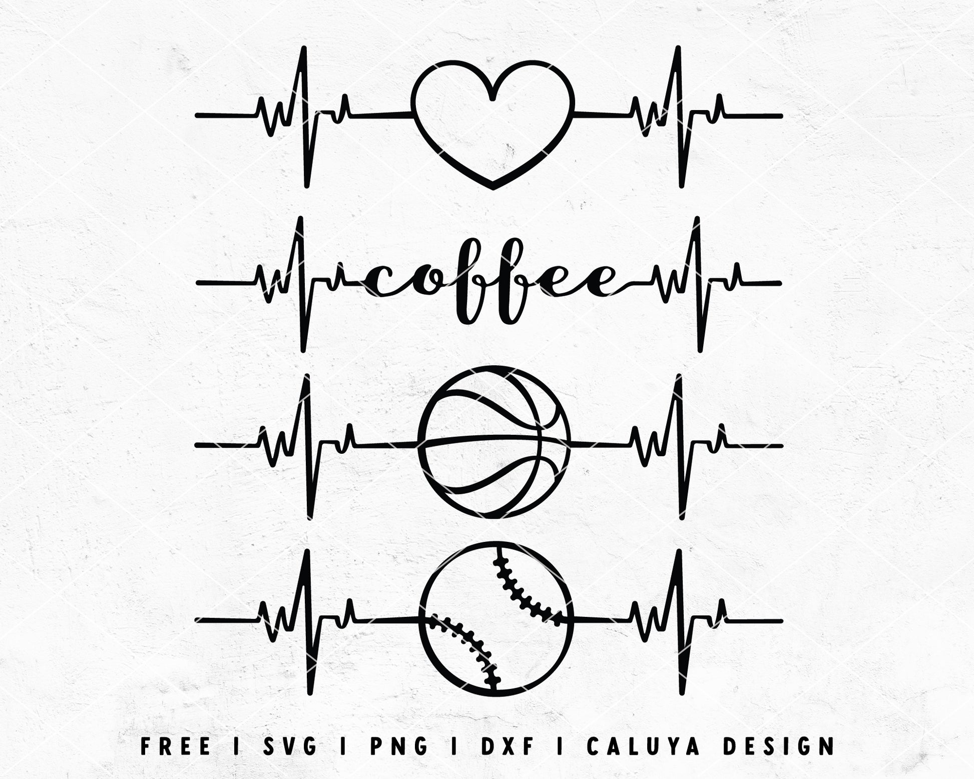 FREE Sports SVG  Heart Monogram SVG Cut File for Cricut, Cameo Silhouette  – Caluya Design