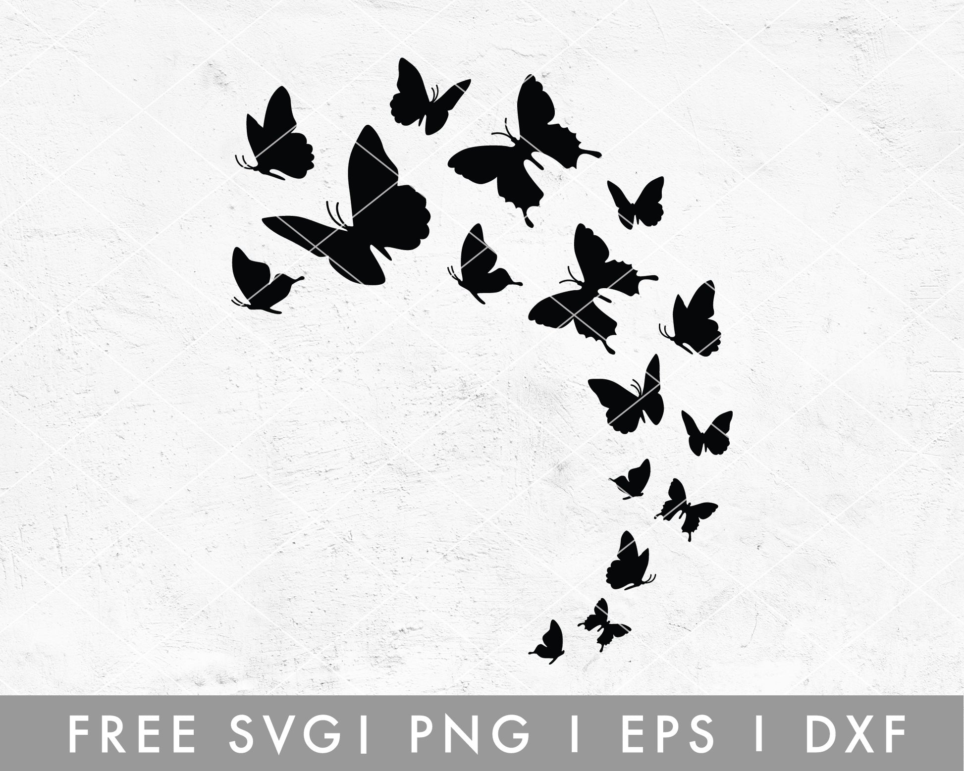 FREE Butterfly SVG | Flying SVG Cut File for Cricut, Cameo Silhouette | Free SVG Cut File
