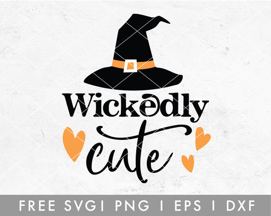 FREE Wickedly Cute SVG Cut File for Cricut, Cameo Silhouette | Halloween SVG Cut File for Kids