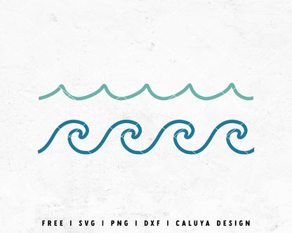 FREE Wave SVG | Beach SVG Cut File for Cricut, Cameo Silhouette | Free SVG Cut File