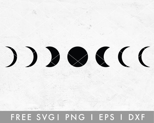 FREE Boho Moon SVG Cut File for Cricut, Cameo Silhouette | Free SVG Cut File