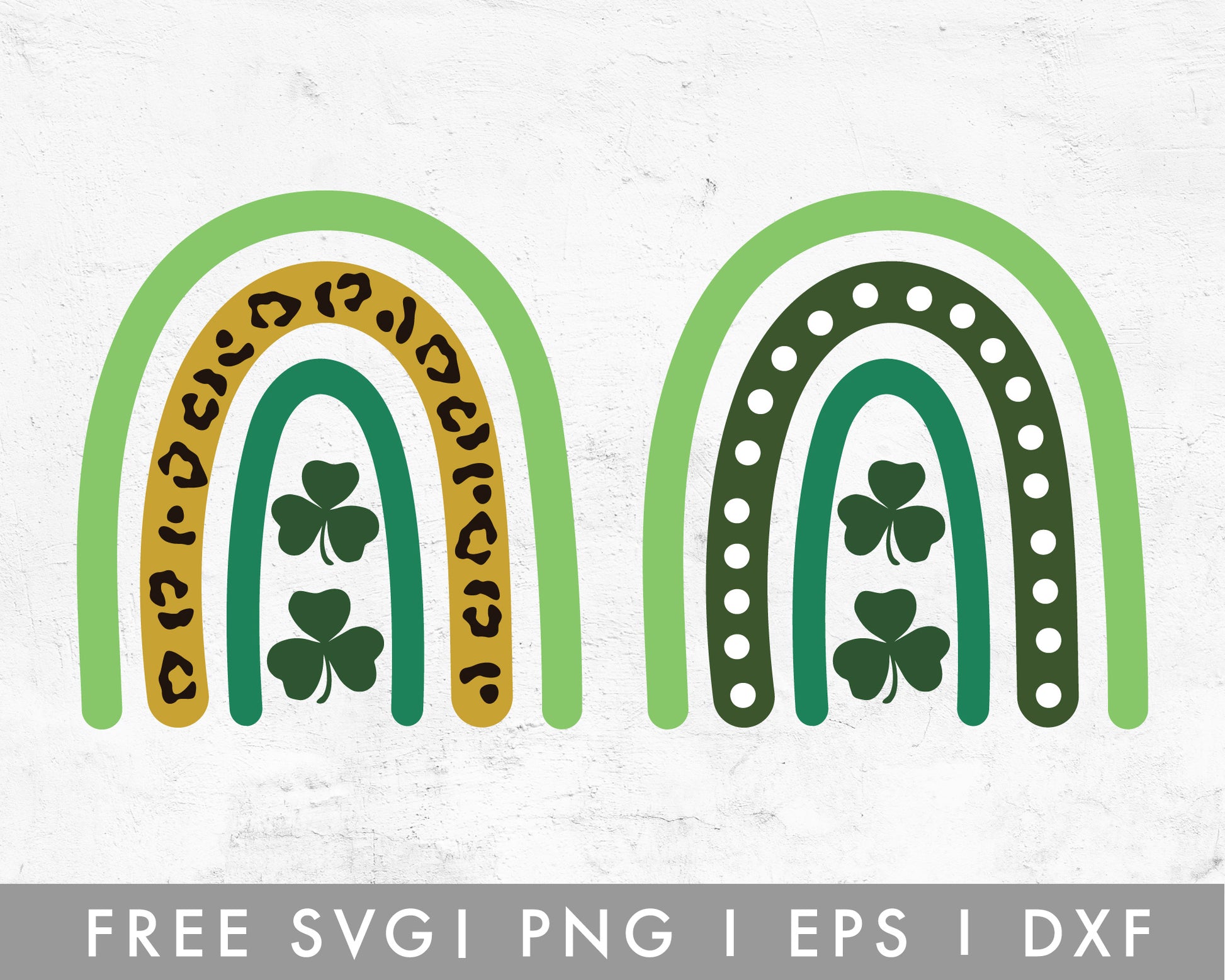 FREE St. Patricks Rainbow SVG Cut File for Cricut, Cameo Silhouette | Free SVG Cut File