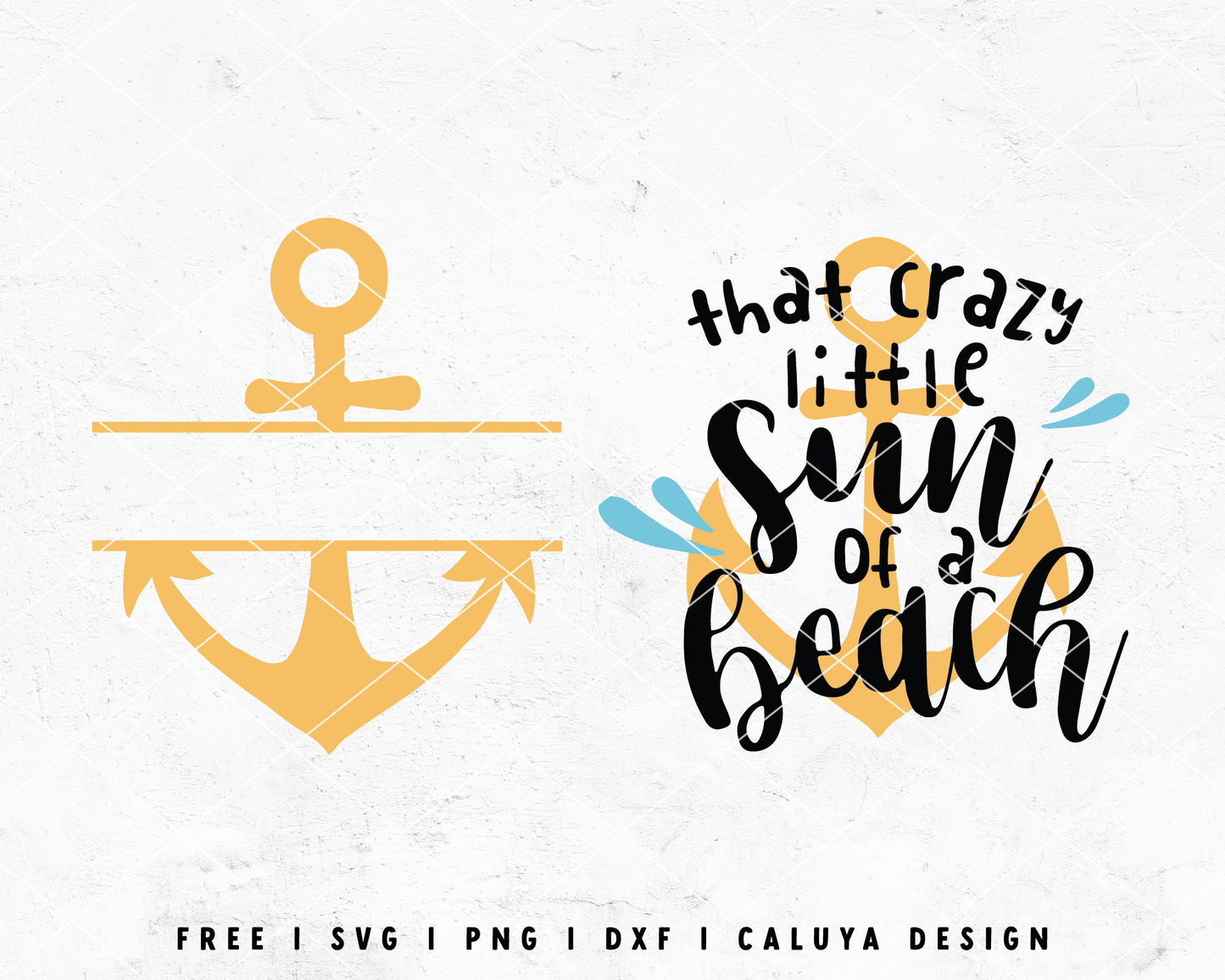 FREE Summer SVG | Anchor SVG | Monogram SVG Cut File for Cricut, Cameo Silhouette | Free SVG Cut File