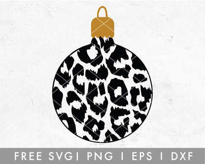 FREE Leopard Ornament SVG