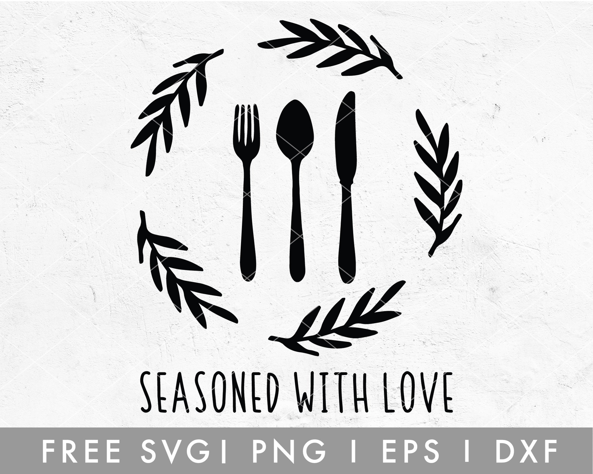 FREE Seasoned With Love SVG Cut File for Cricut, Cameo Silhouette | Free SVG, PNG, Vector