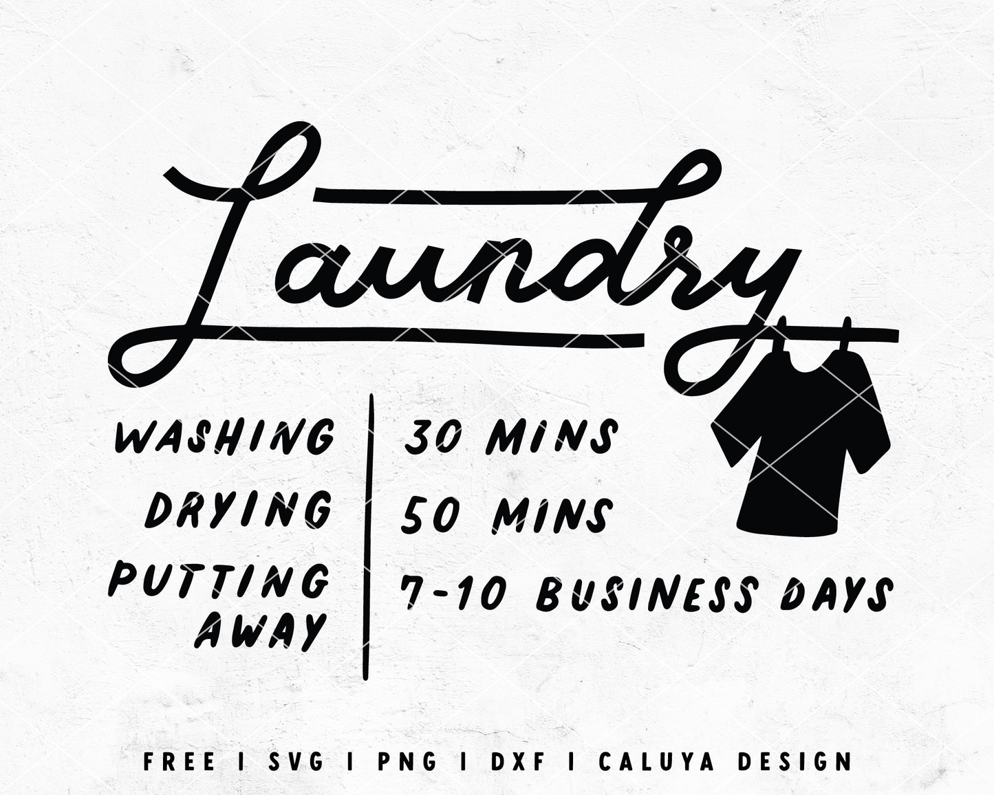 FREE Laundry SVG | Sign Making SVG Cut File for Cricut, Cameo Silhouette | Free SVG Cut File