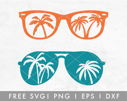 FREE Summer Glasses SVG