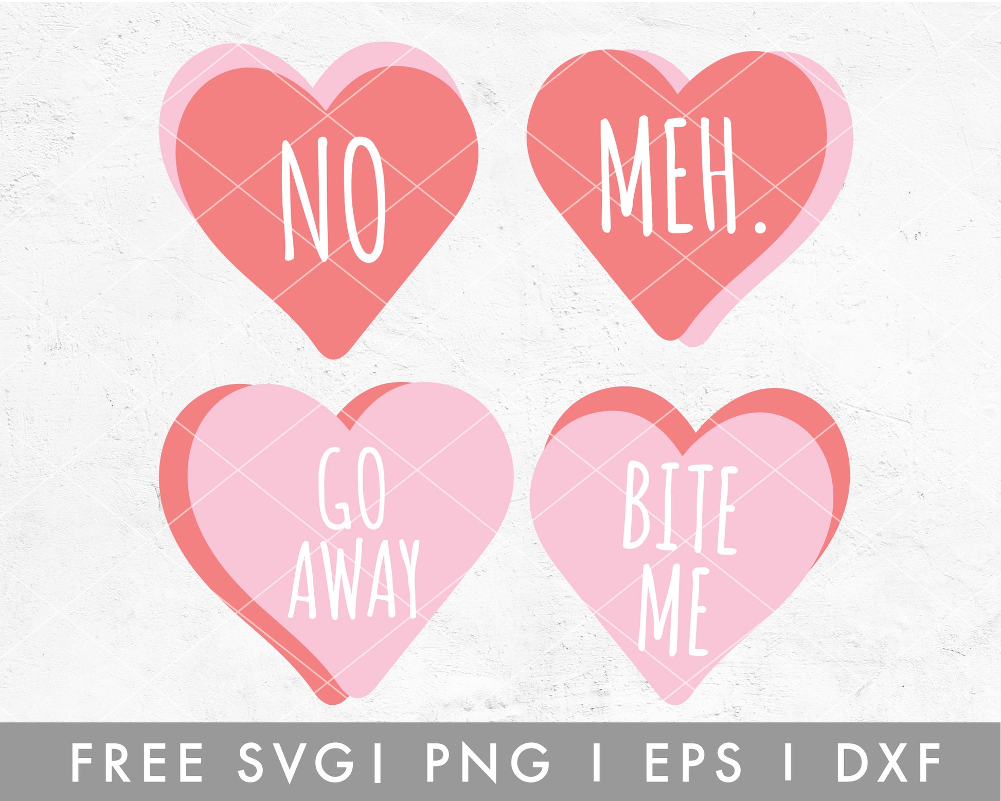 Anti Valentines Candy SVG Cut File for Cricut, Cameo Silhouette | Valentine's Day Free SVG