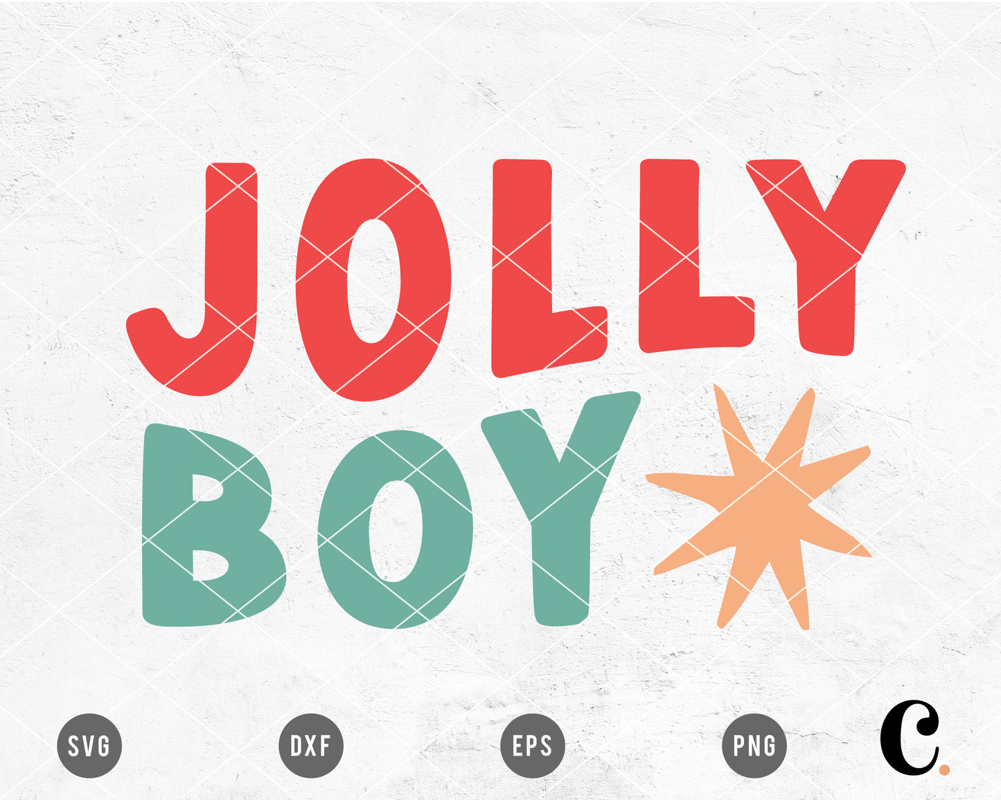 Jolly Boy SVG Cut File for Cricut, Cameo Silhouette | Christmas SVG cut file, Holiday SVG Cut File or Kids