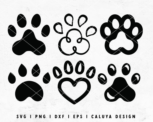 FREE Dog Paw SVG | Paw Print SVG Cut File for Cricut, Cameo Silhouette | Free SVG Cut File