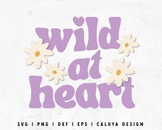 FREE Wild At Heart SVG | Retro  SVG Cut File for Cricut, Cameo Silhouette | Free SVG Cut File