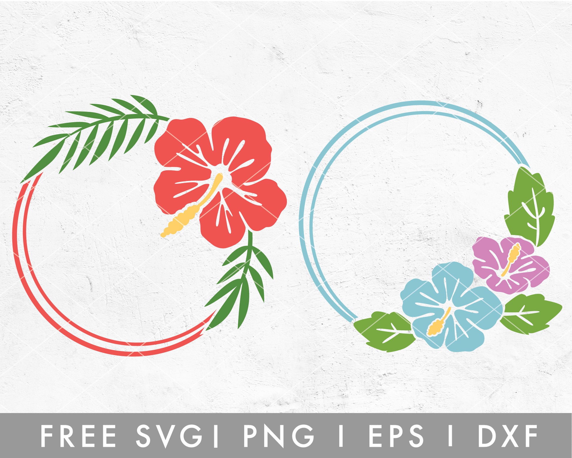 Free Flower Monogram SVG, PNG, EPS & DXF by Caluya Design