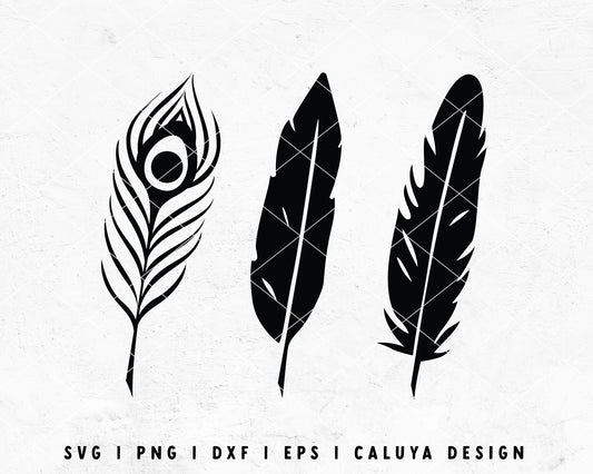 FREE Feathers SVG | Bird SVG Cut File for Cricut, Cameo Silhouette | Free SVG Cut File