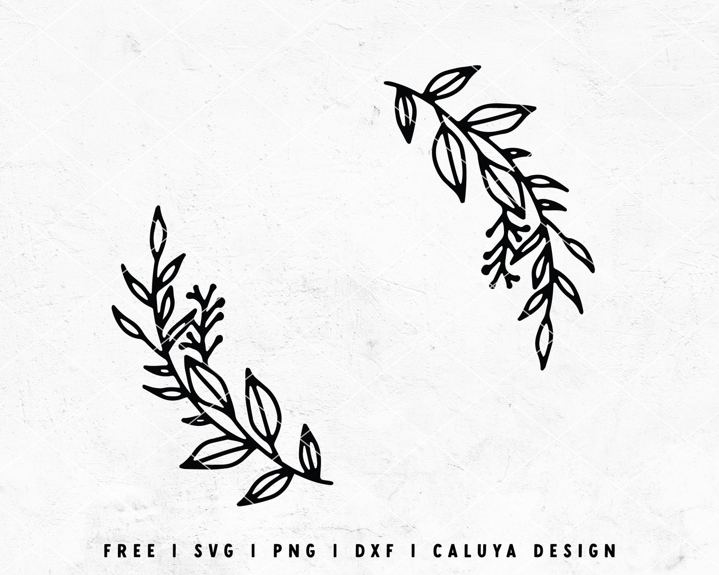 FREE Wreath SVG | Botanical Monogram SVG Cut File for Cricut, Cameo Silhouette | Free SVG Cut File