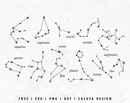 FREE Zodiac SVG | Holoscope SVG Cut File for Cricut, Cameo Silhouette | Free SVG Cut File