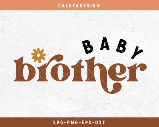Baby Brother SVG Cut File for Cricut, Cameo Silhouette | Baby Shower SVG