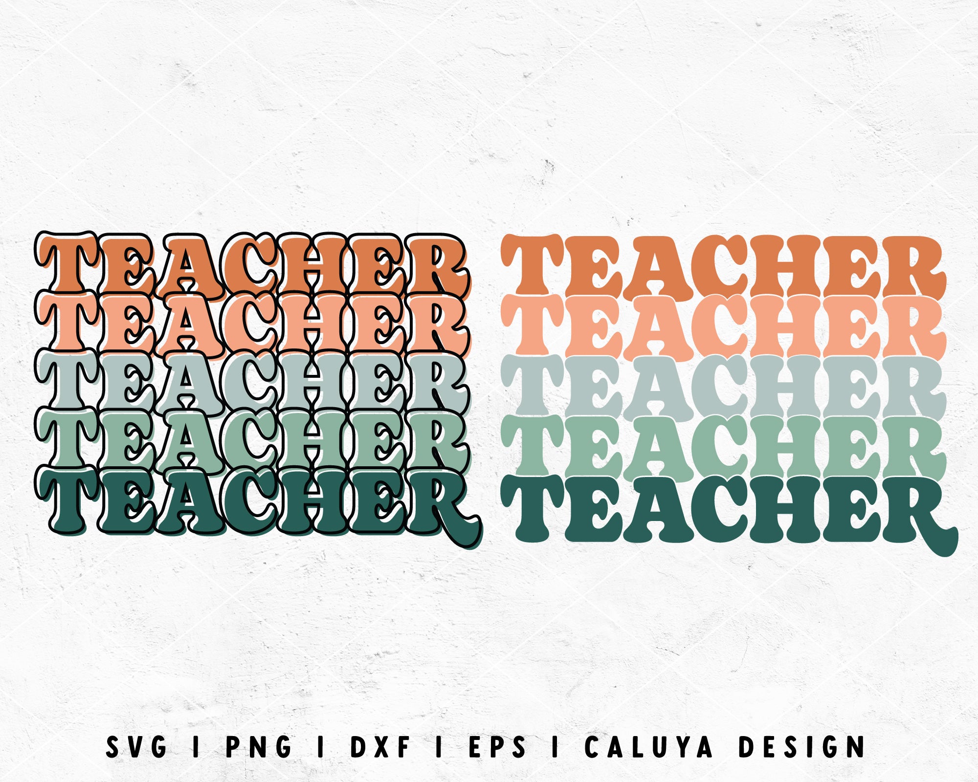 FREE Stacked Teacher SVG | Teacher Shirt SVG Cut File for Cricut, Cameo ...