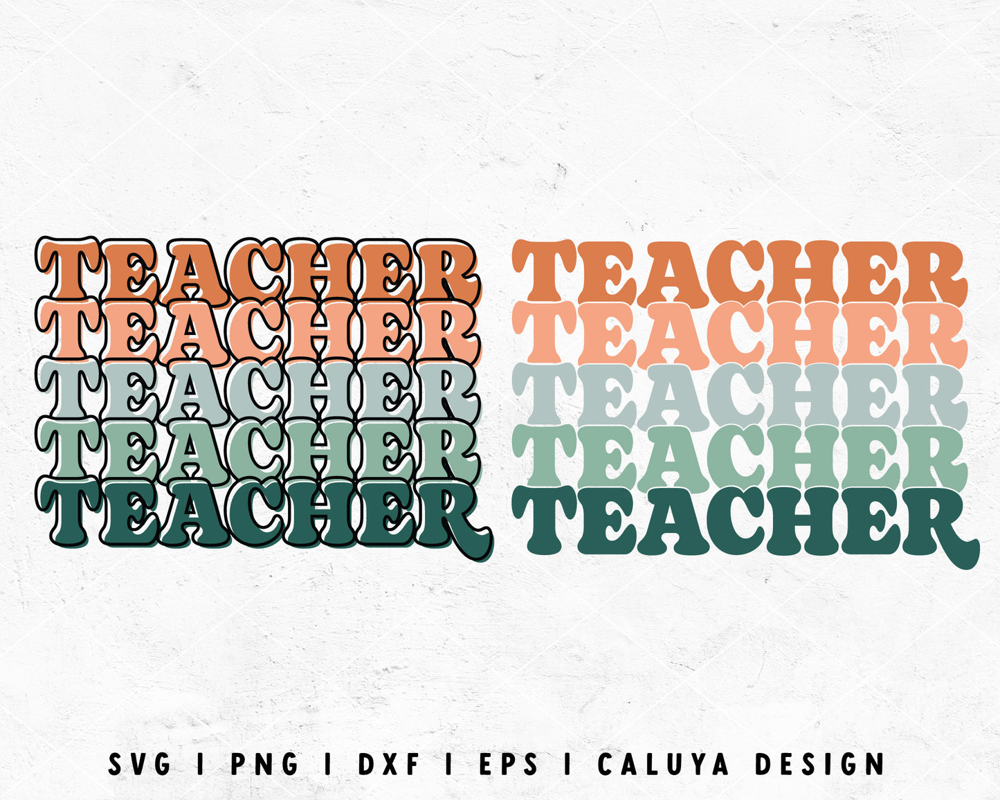 FREE Stacked Teacher SVG | Teacher Shirt SVG