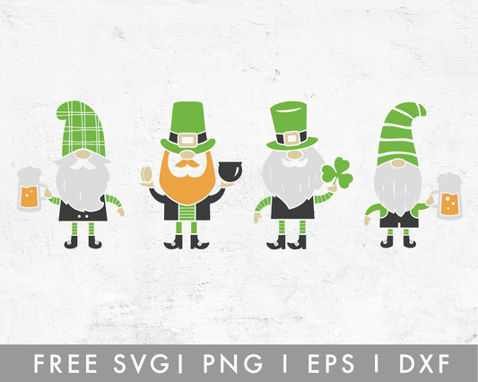 FREE St. Patricks Gnomes SVG Cut File for Cricut, Cameo Silhouette | Free SVG Cut File