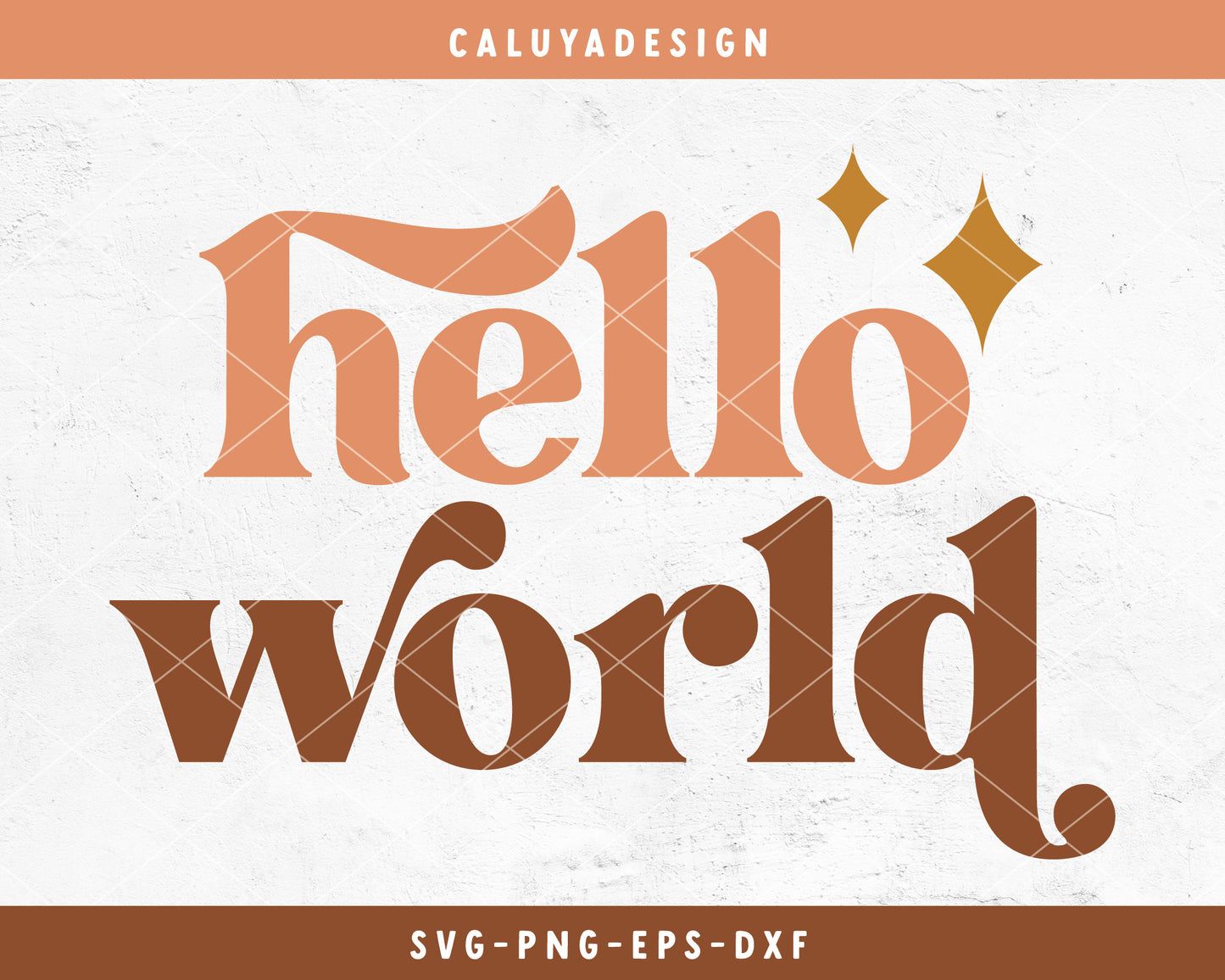 Hello World SVG Cut File for Cricut, Cameo Silhouette | Baby Shower SVG