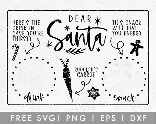 FREE Santa Tray SVG