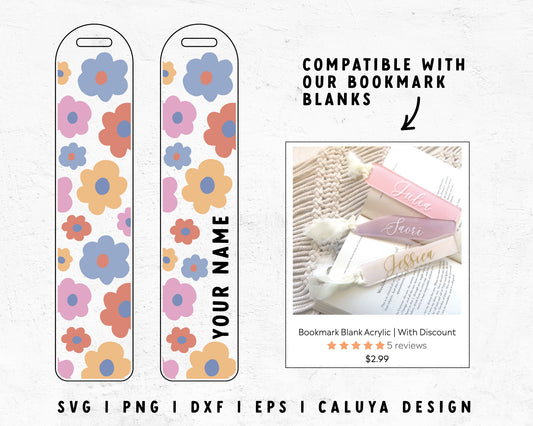 Bookmark Template SVG | Cute Flower SVG