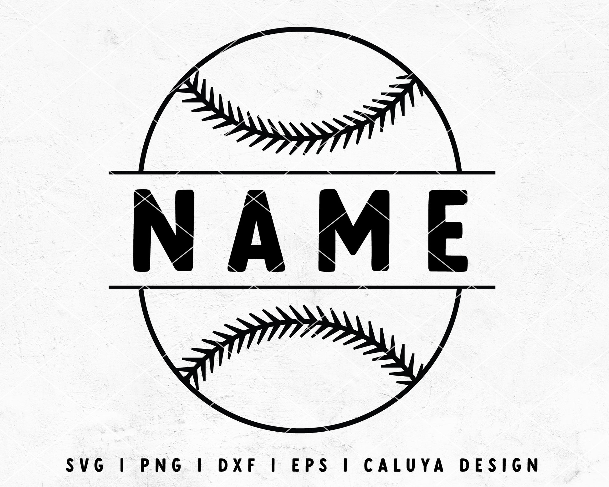 FREE Baseball SVG | Monogram SVG Cut File for Cricut, Cameo Silhouette | Free SVG Cut File