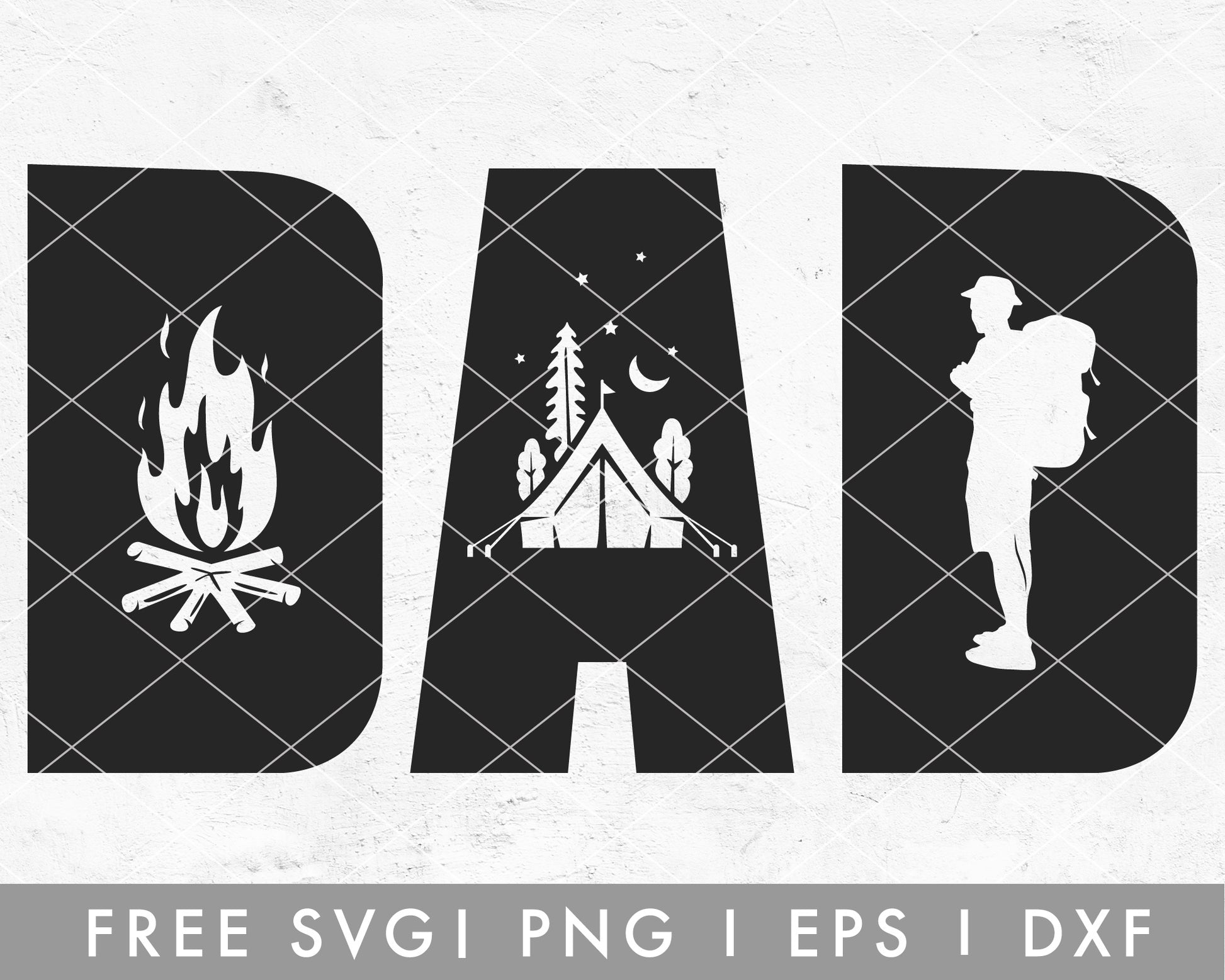 FREE Dad SVG | Camping SVG Cut File for Cricut, Cameo Silhouette | Free SVG Cut File