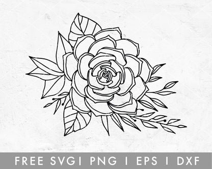 FREE Succulent Bouquet SVG Cut File for Cricut, Cameo Silhouette | Free SVG Cut File