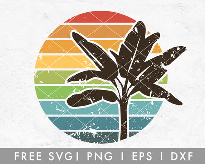 FREE Summer SVG | Palm Tree SVG Cut File for Cricut, Cameo Silhouette | Free SVG Cut File