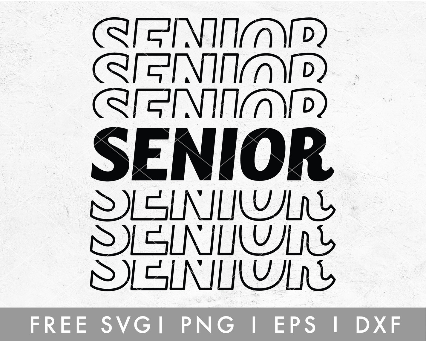 FREE Senior SVG For Cricut, Cameo Silhouette – Caluya Design