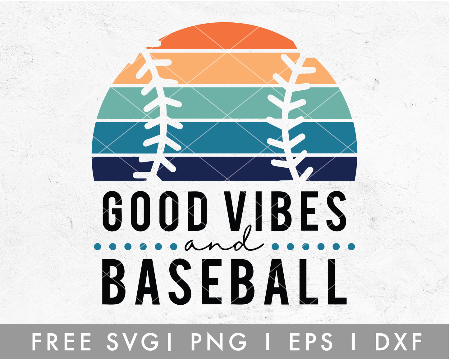 FREE Baseball Good Vibes SVG