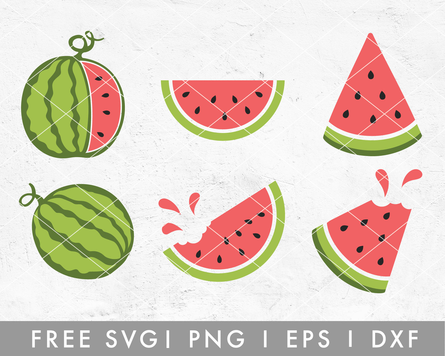 FREE Watermelon SVG Cut File for Cricut, Cameo Silhouette | Free SVG Cut File