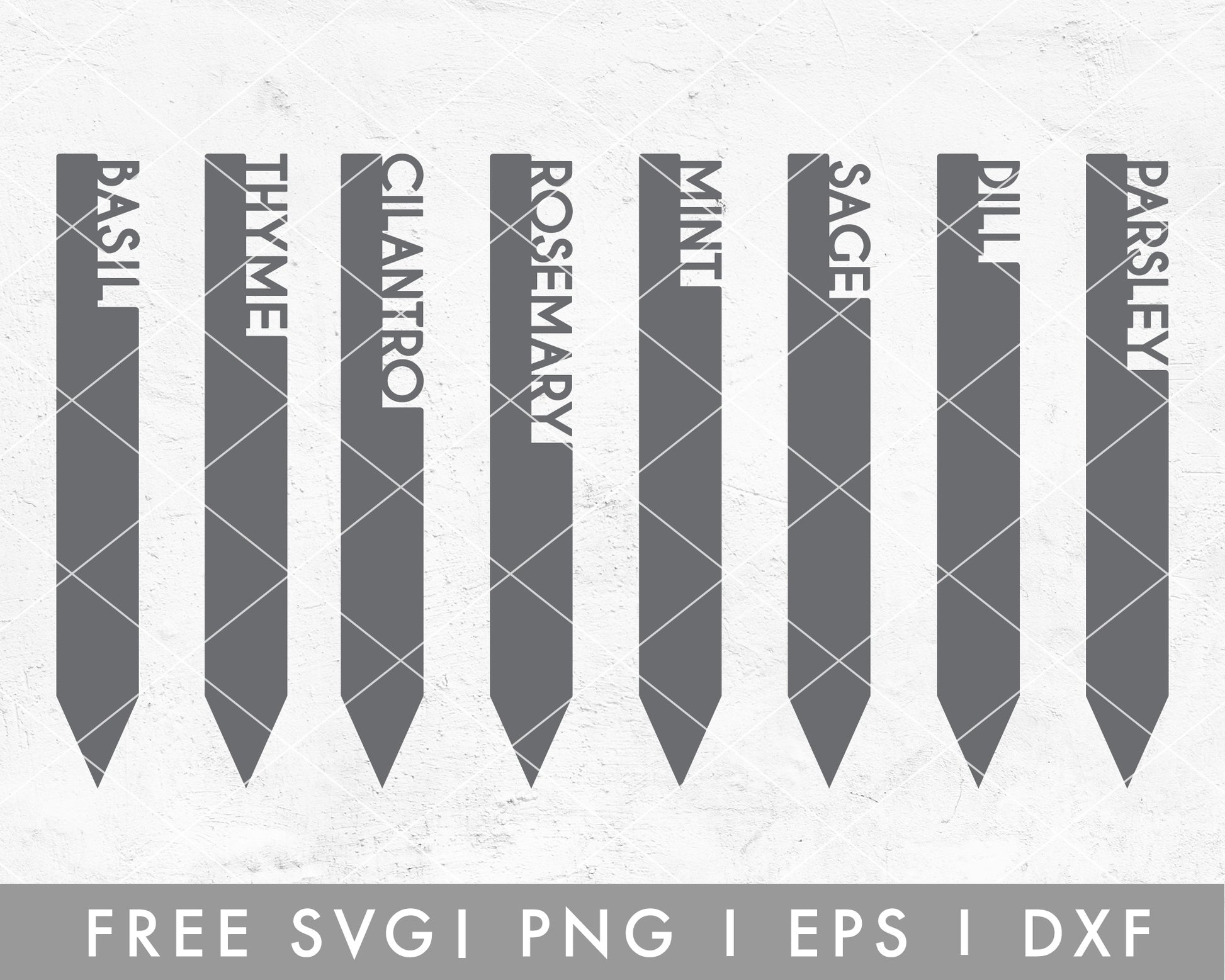 FREE Herb SVG | Gardening Cut File for Cricut, Cameo Silhouette | Free SVG Cut File
