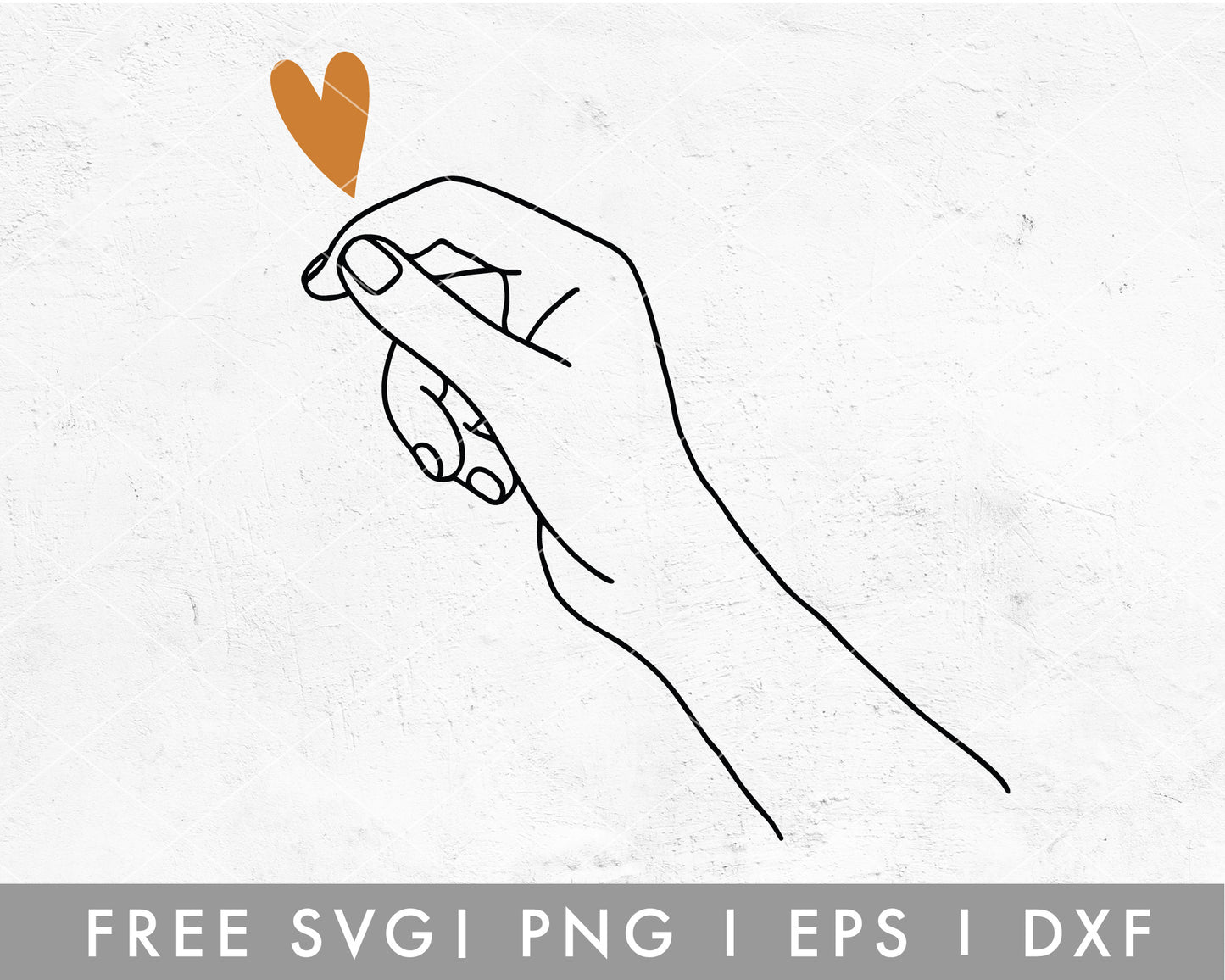 FREE Heart Holding Hand SVG