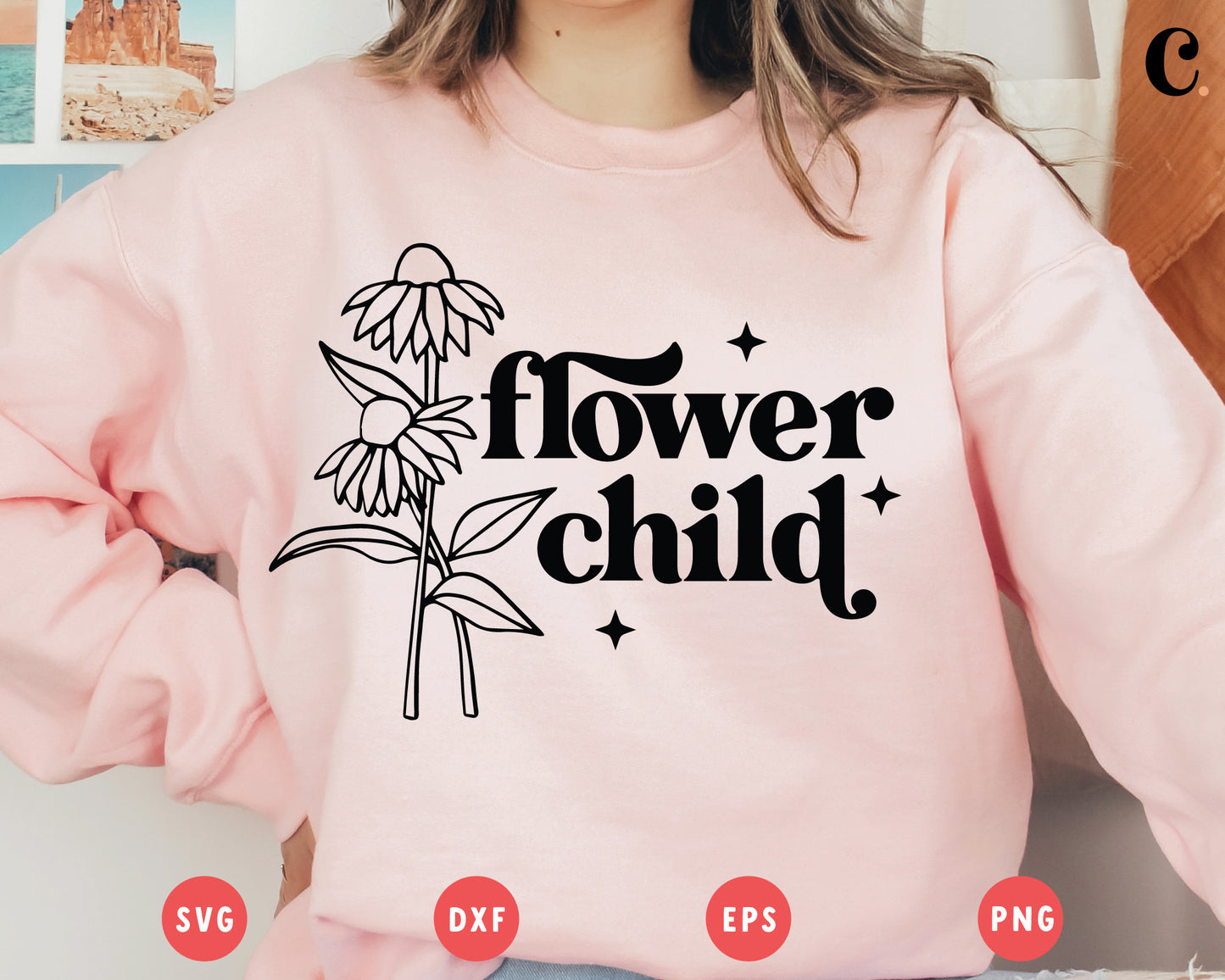 Boho Flower SVG | Flower Child