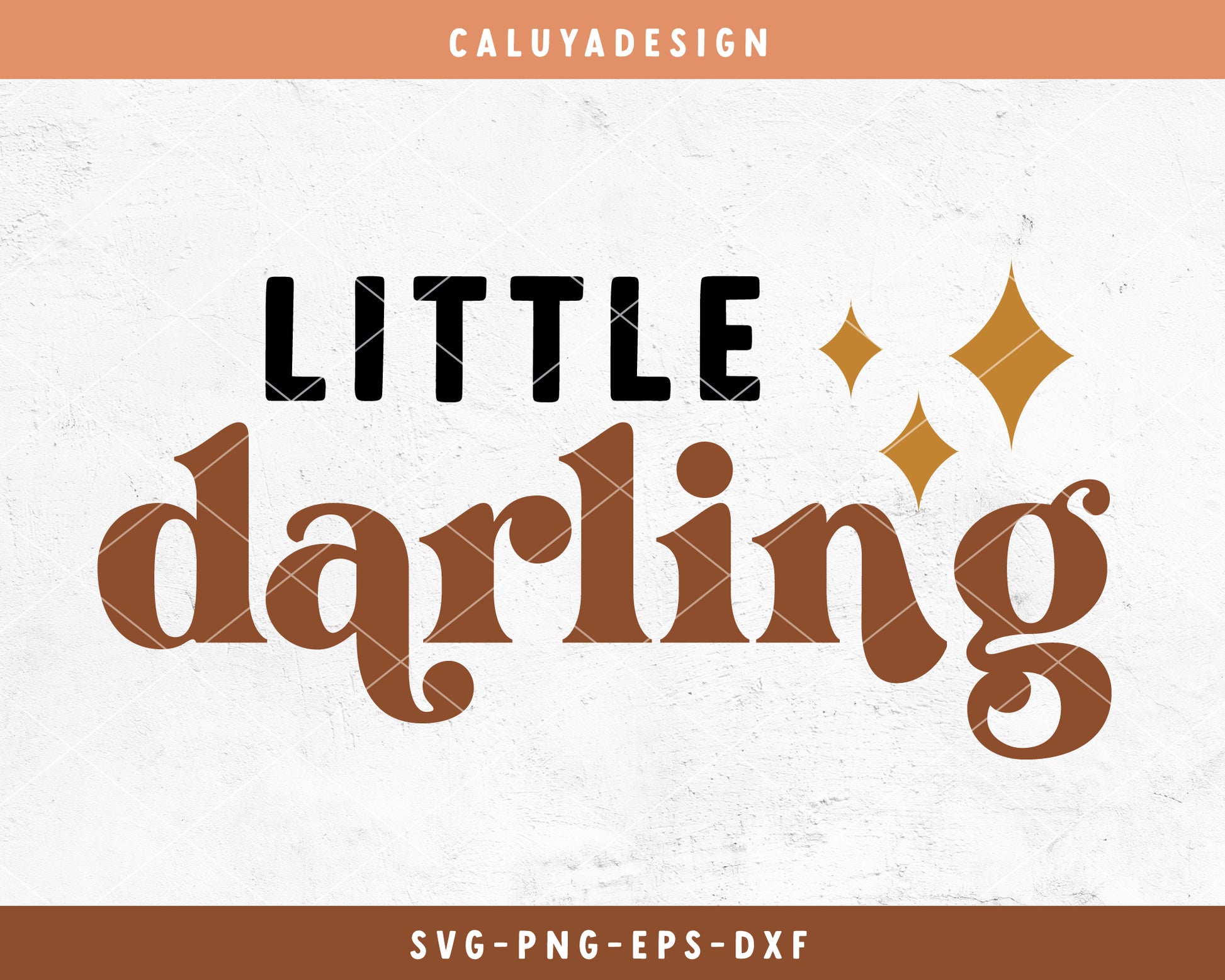 Little Darling SVG Cut File for Cricut, Cameo Silhouette | Boho Baby SVG Cut File