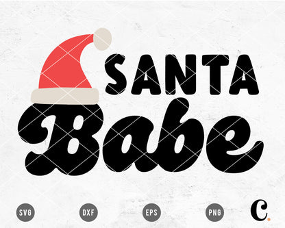 Santa Babe SVG Cut File for Cricut, Cameo Silhouette | Christmas SVG For Kids