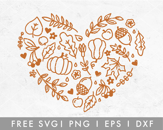 FREE Fall Heart SVG